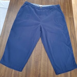 NWOT Woman Within Navy Blue Women's Capris - Size 20W